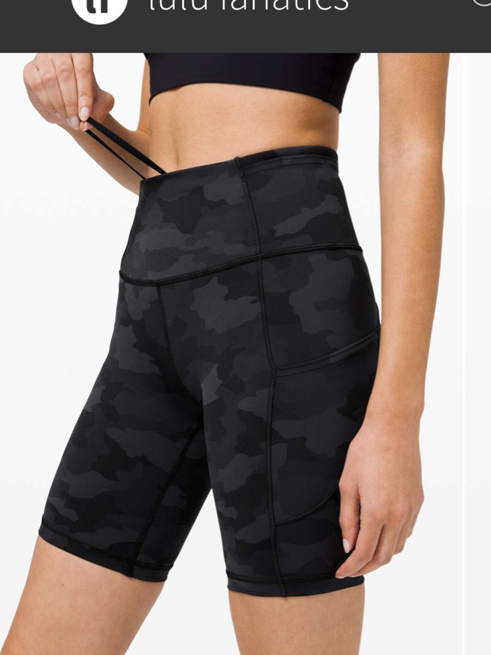 lululemon Fast and Free Short 8" *Non-Reflective⁠, Heritage 365 Camo Deep Coal 6